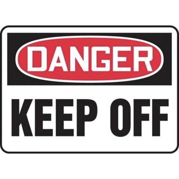 Accuform OSHA DANGER SAFETY SIGN KEEP OFF MEQM180VS MEQM180VS - main